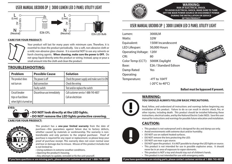 Sahara UB3000-3P user manual