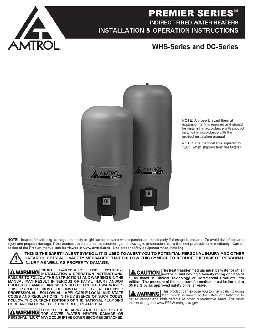 Amtrol WHS Series Installation & operation instructions