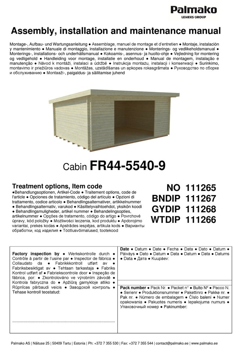 Lemeks Palmako FR44-5540-9 Assembly, installation and maintenance manual Lemeks Palmako FR44-5540-9 Assembly, installation and maintenance manual