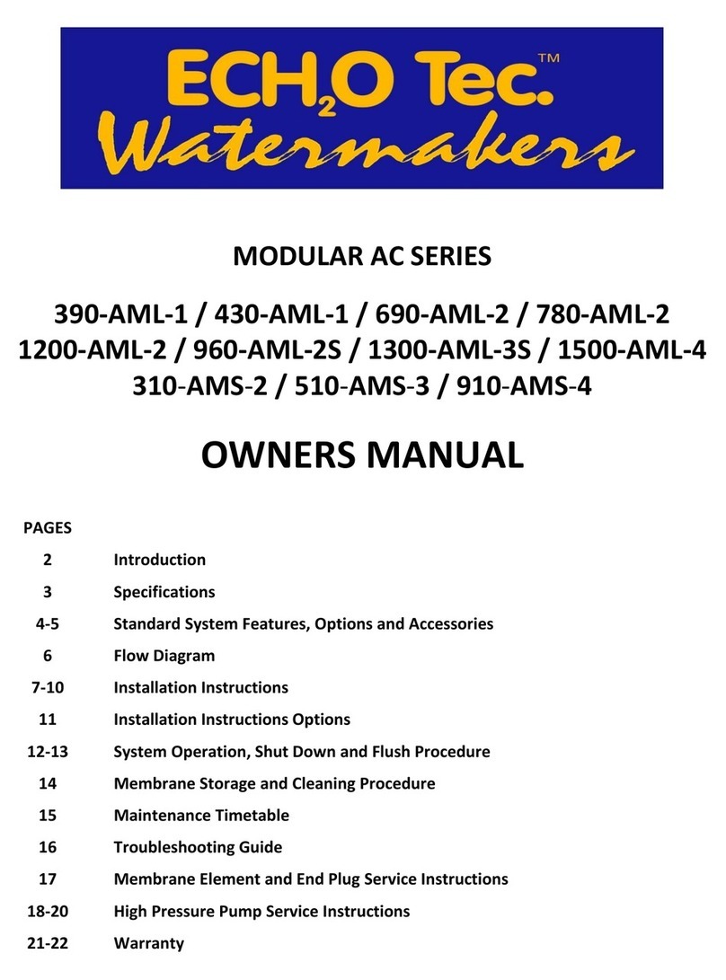 ECH2O Tec. MODULAR AC Series owner's manual