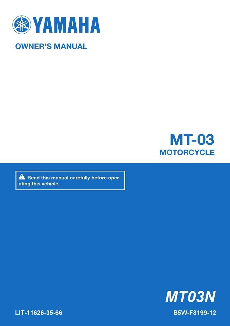Yamaha MT-03 2021 User manual
