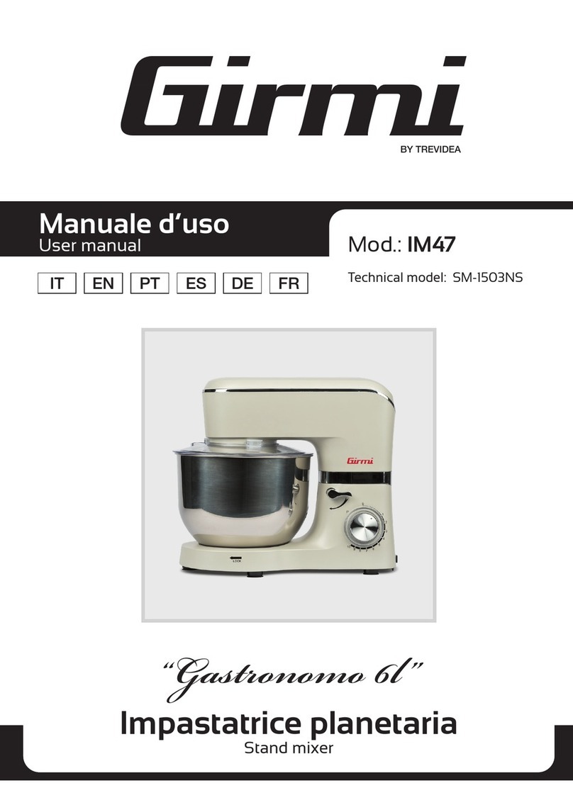 TREVIDEA Girmi Gastronomo 6l User manual
