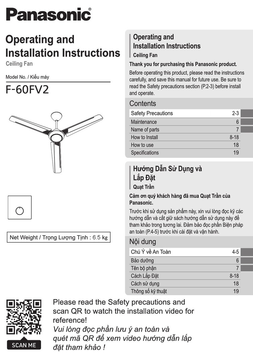 Panasonic F-60FV2 User manual