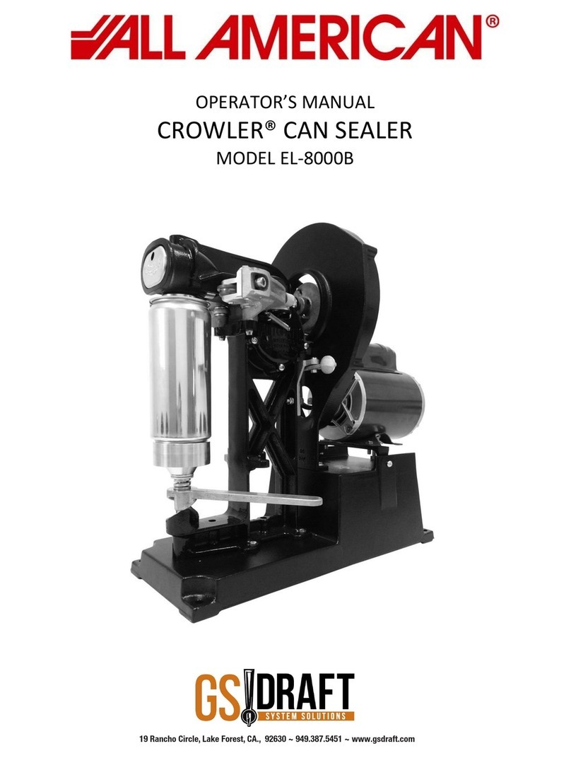 All American CROWLER EL-8000B Operator's manual