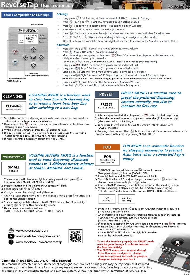 NPC ReverseTap Installation instructions