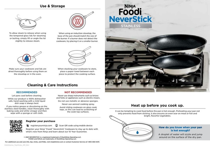 Ninja Foodi NeverStick C70000 Series Assembly instructions