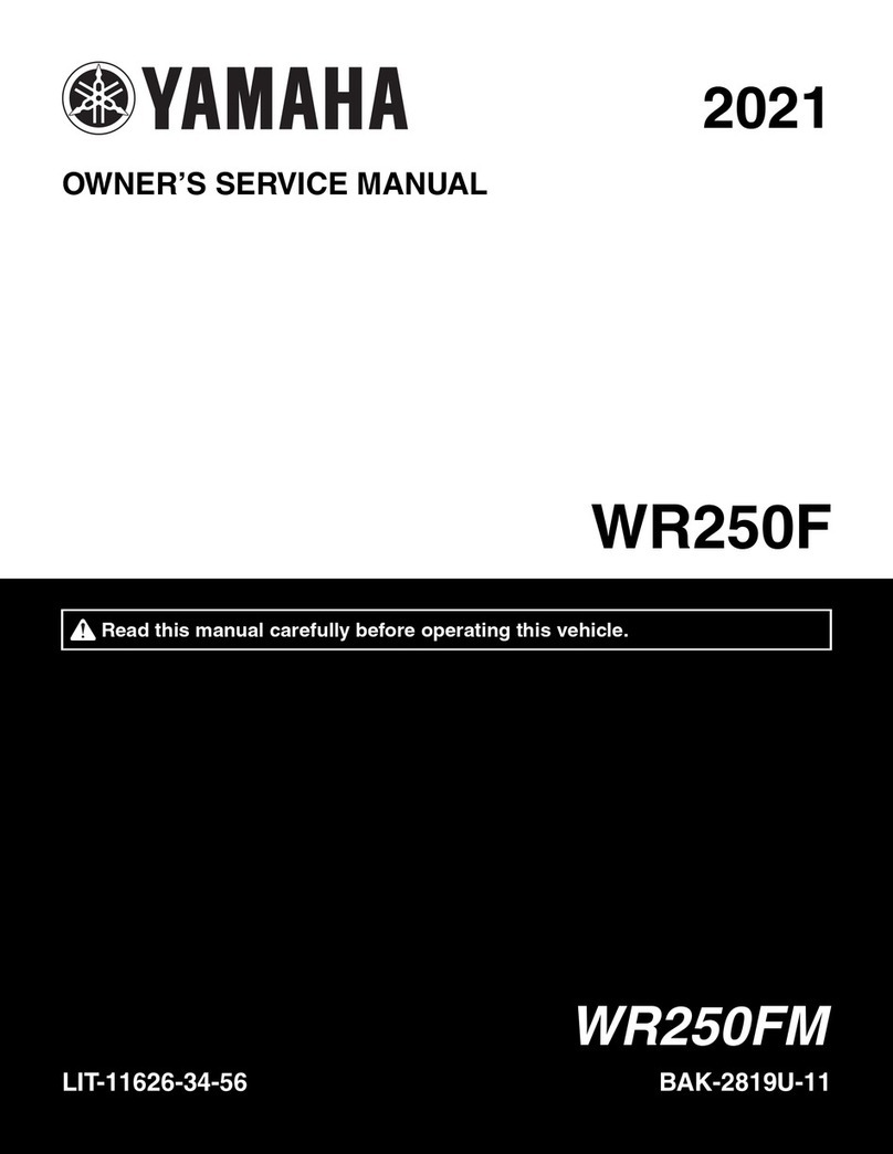 Yamaha WR250FM 2021 Application guide Yamaha WR250FM 2021 Application guide