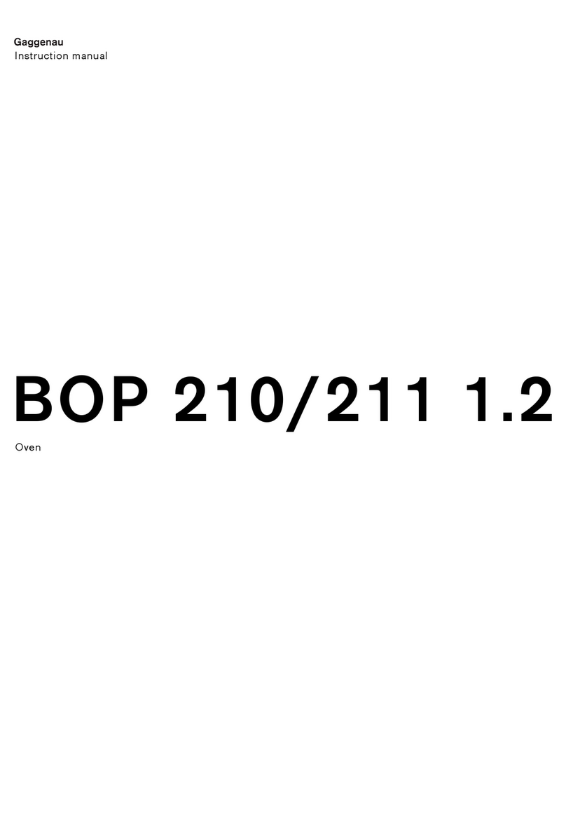 Gaggenau BOP 210 1.2 instruction manual