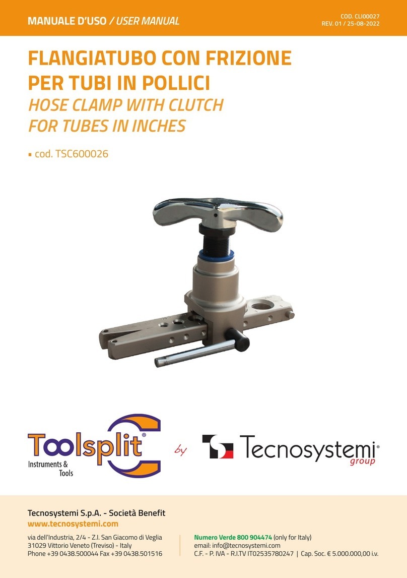 Tecnosystemi Toolsplit TSC600026 User manual