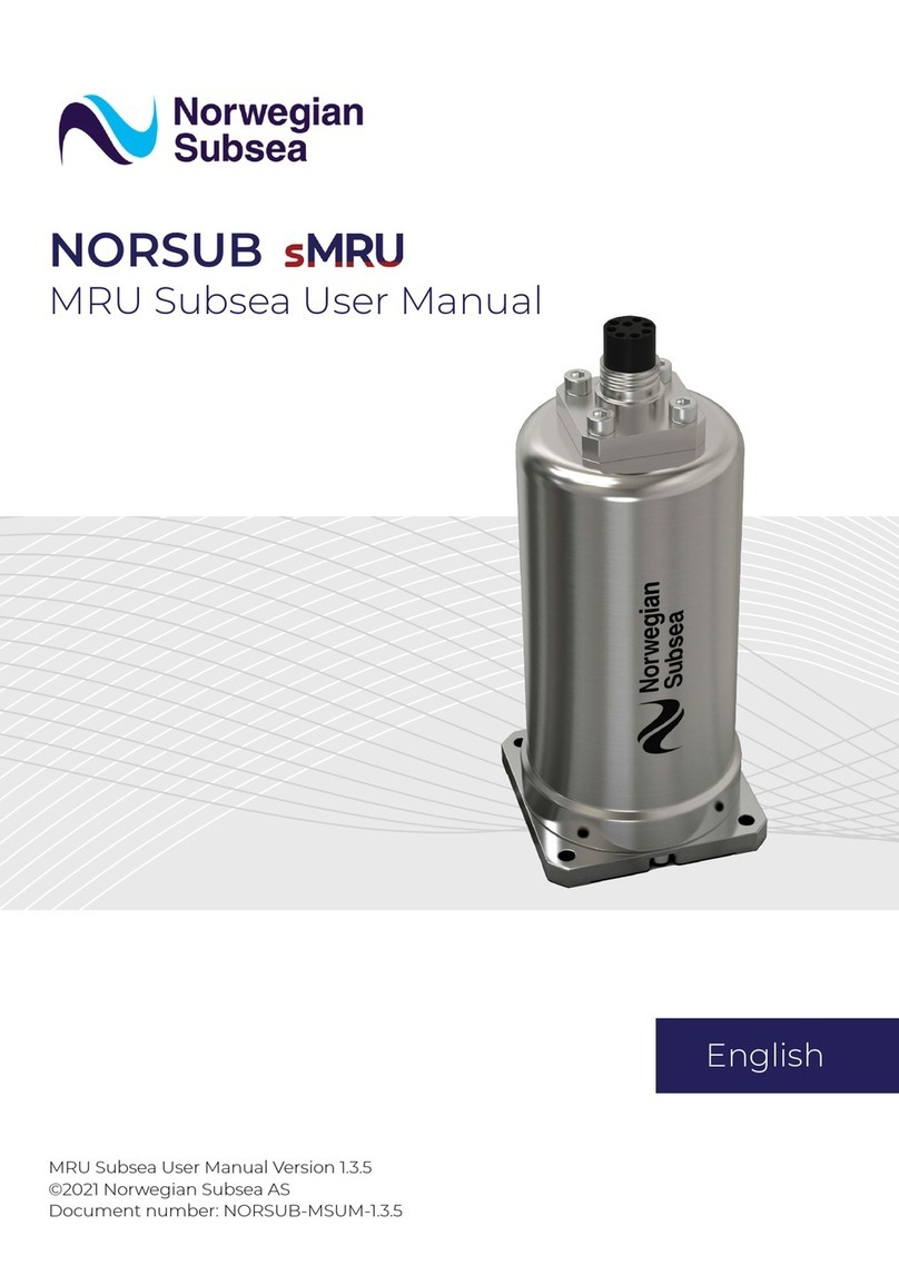 Norwegian Subsea MRU Subsea 3000 user manual