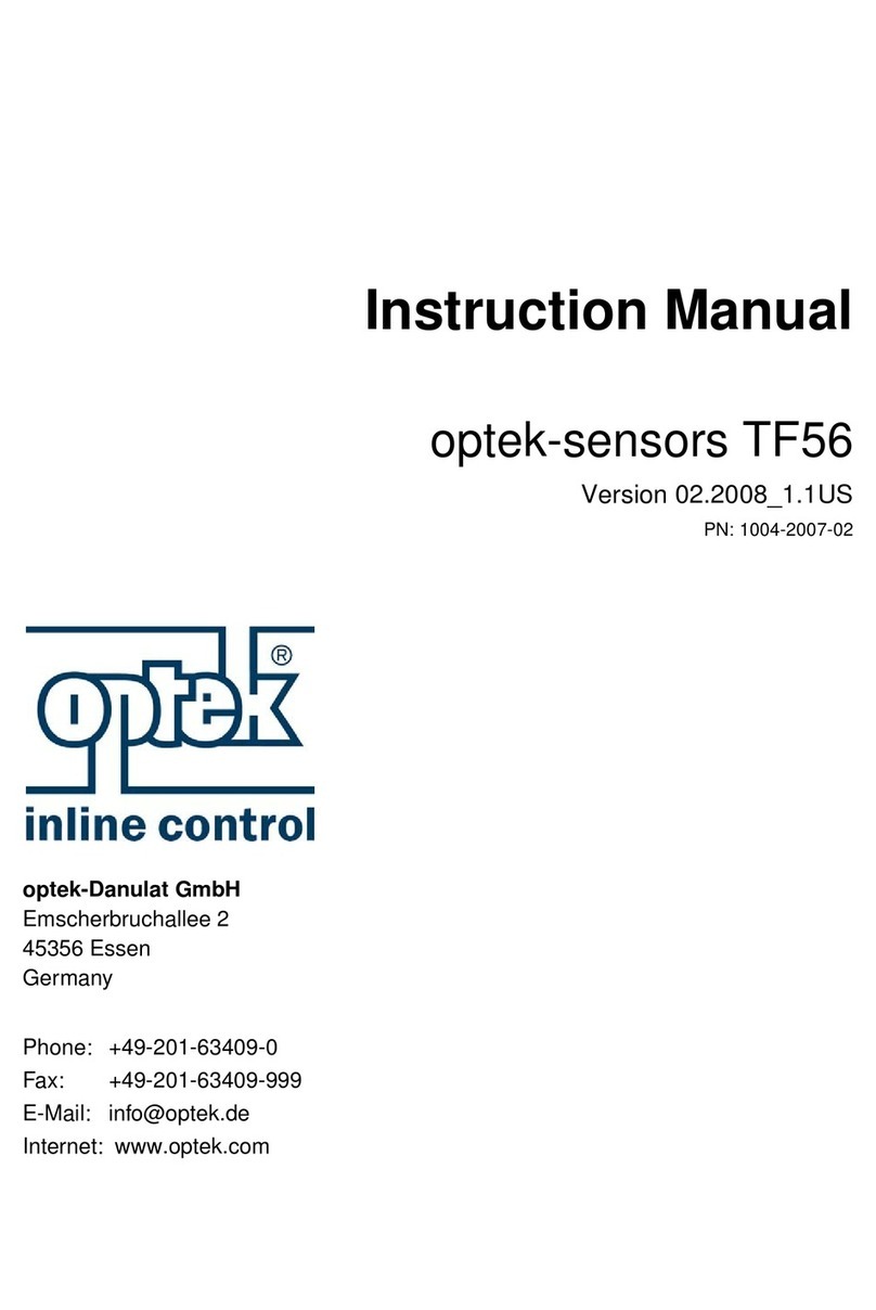 Optek TF56 instruction manual