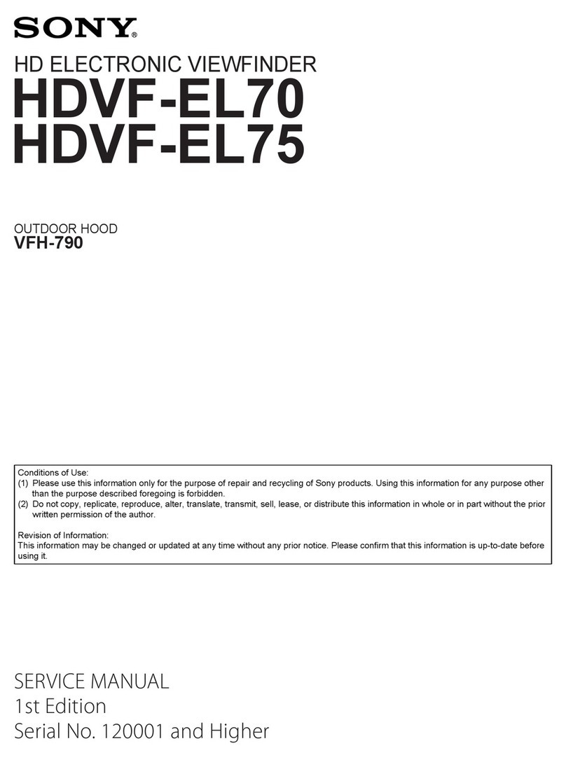 Sony HDVF-EL70 User manual