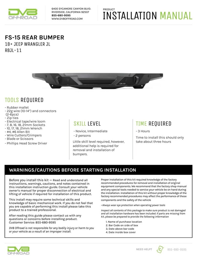 DV8 OFFROAD RBJL-11 User manual