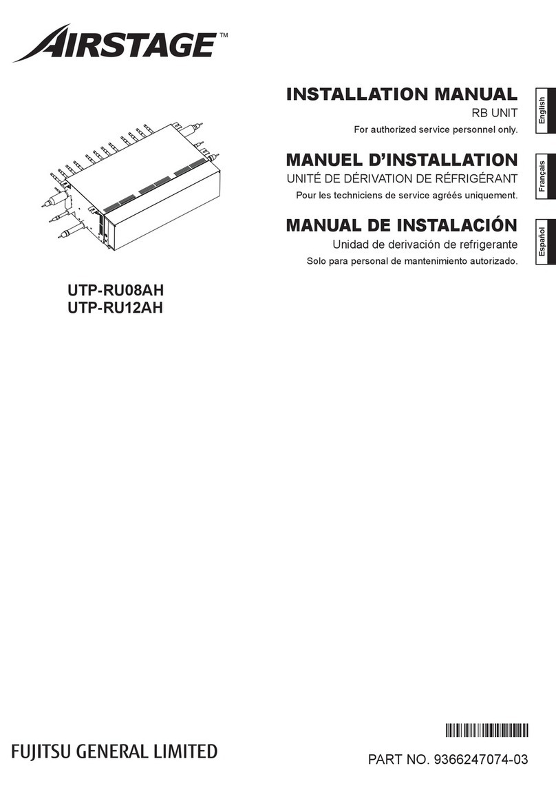 Fujitsu AIRSTAGE UTP-RU08AH User manual