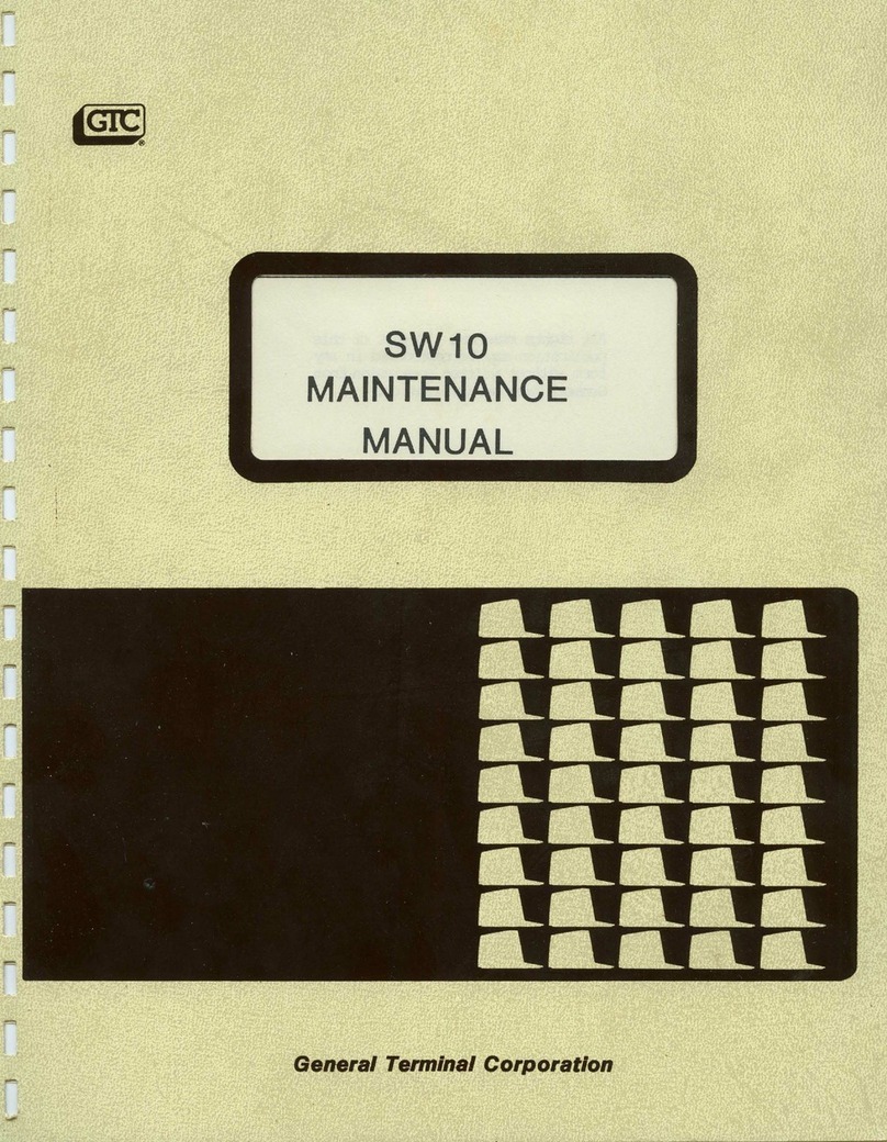 GTC SW10 Maintenance manual