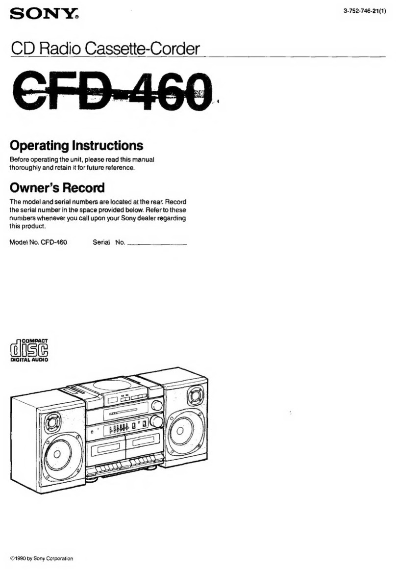 Sony CFD-460 User manual