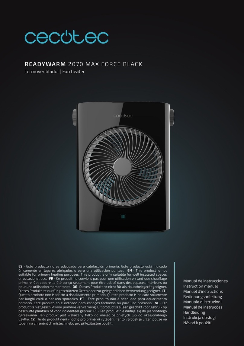 cecotec READYWARM 2070 MAX FORCE BLACK User manual cecotec READYWARM 2070 MAX FORCE BLACK User manual
