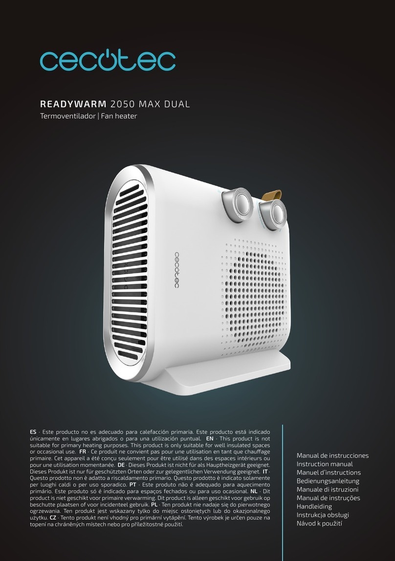 cecotec READYWARM 2050 MAX CERAMIC ROTATE SMART User manual cecotec READYWARM 2050 MAX CERAMIC ROTATE SMART User manual