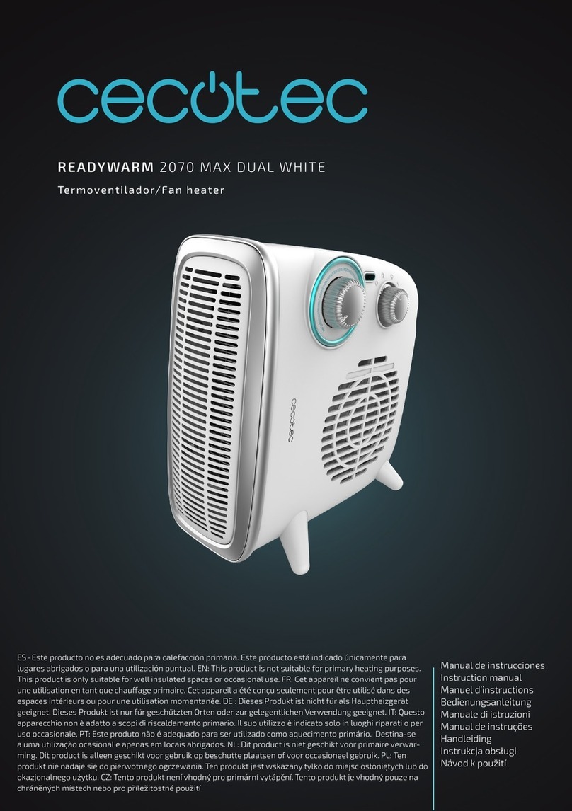 cecotec READYWARM 2070 MAX CERAMIC ROTATE SMART User manual cecotec READYWARM 2070 MAX CERAMIC ROTATE SMART User manual