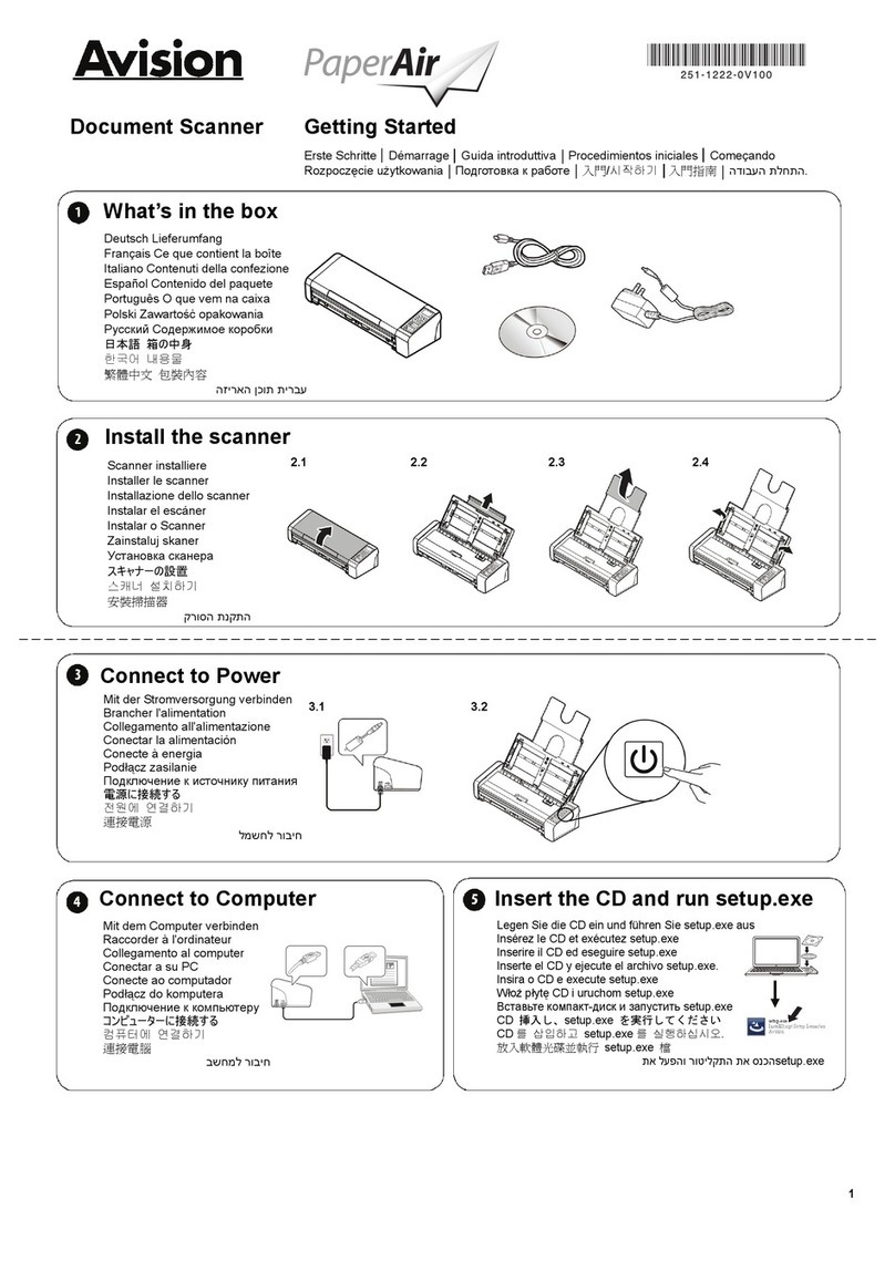 Avision PaperAir 215 User manual