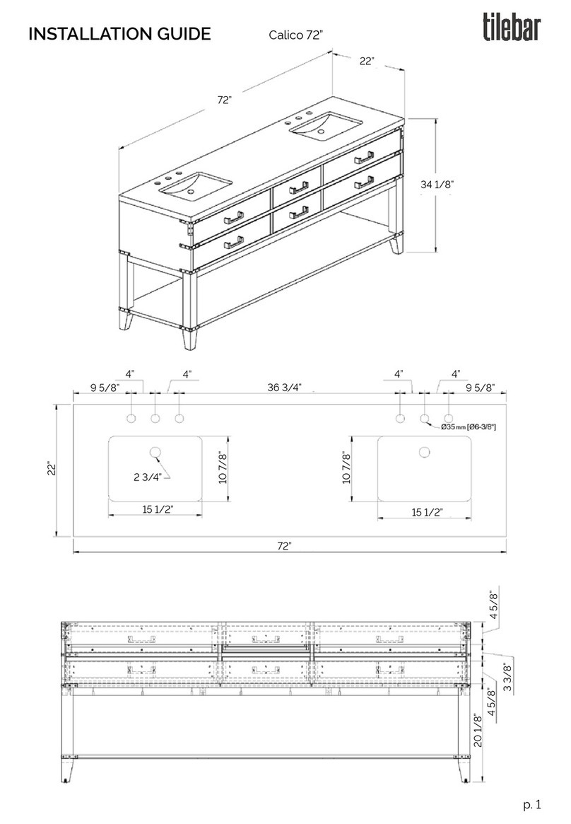 tilebar Calico 72 installation guide