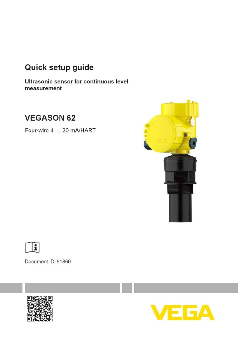 Vega VEGASON 62 User manual Vega VEGASON 62 User manual