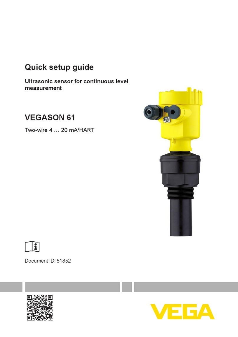 Vega VEGASON 61 User manual Vega VEGASON 61 User manual