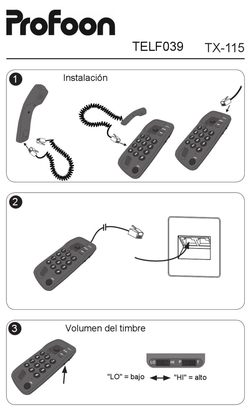 Profoon TX-115 manual