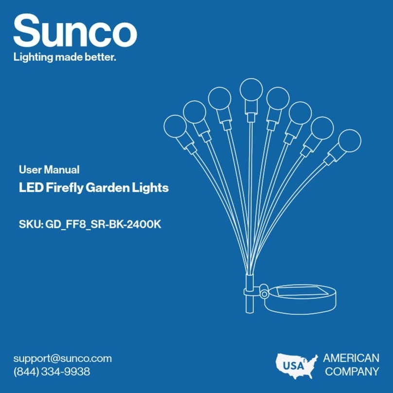 Sunco GD FF8 SR-BK-2400K user manual