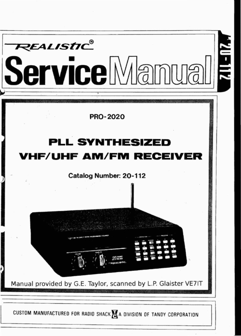 Realistic PRO-2020 Service manual