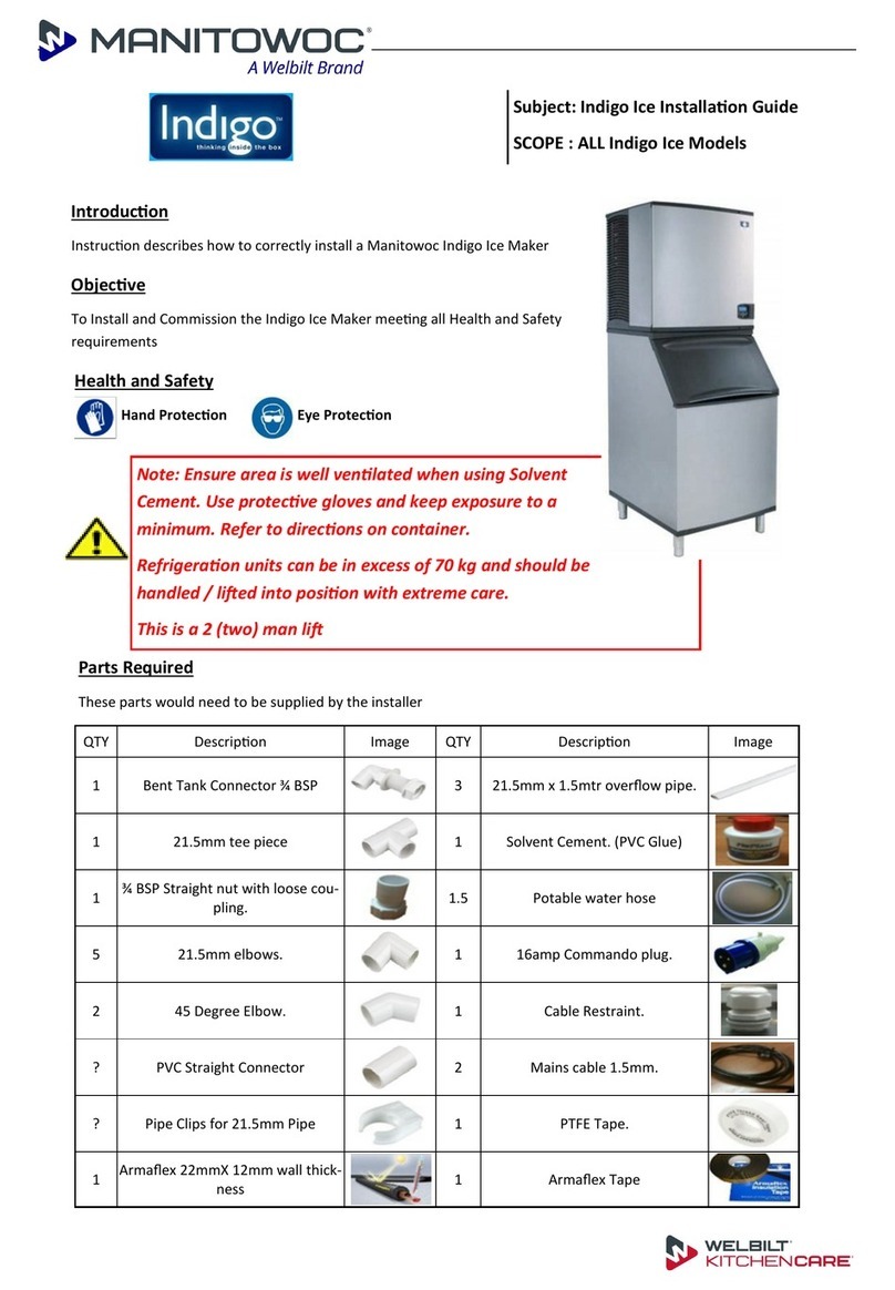 Welbilt Manitowoc Indigo User manual Welbilt Manitowoc Indigo User manual