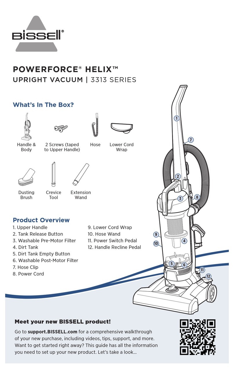 Bissell POWERFORCE HELIX 3313 Series manual