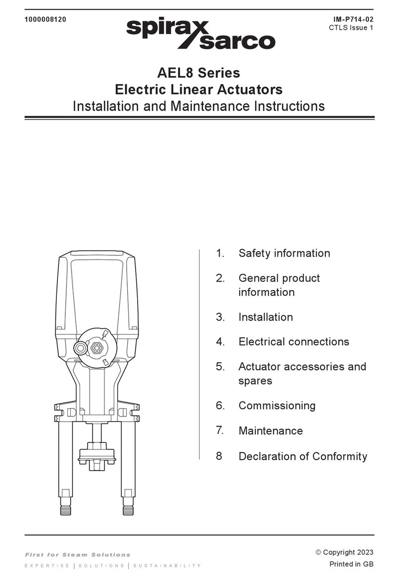 Spirax Sarco AEL8 Series User manual Spirax Sarco AEL8 Series User manual