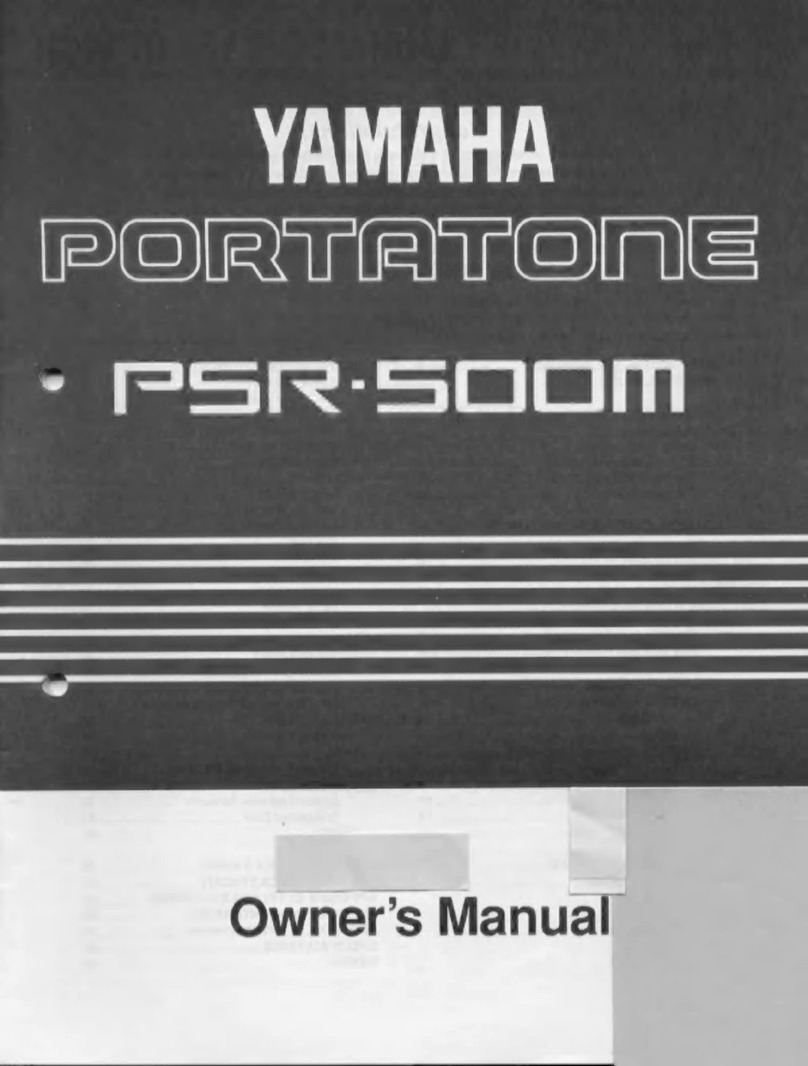 Yamaha PORTATONE PSR-500M User manual
