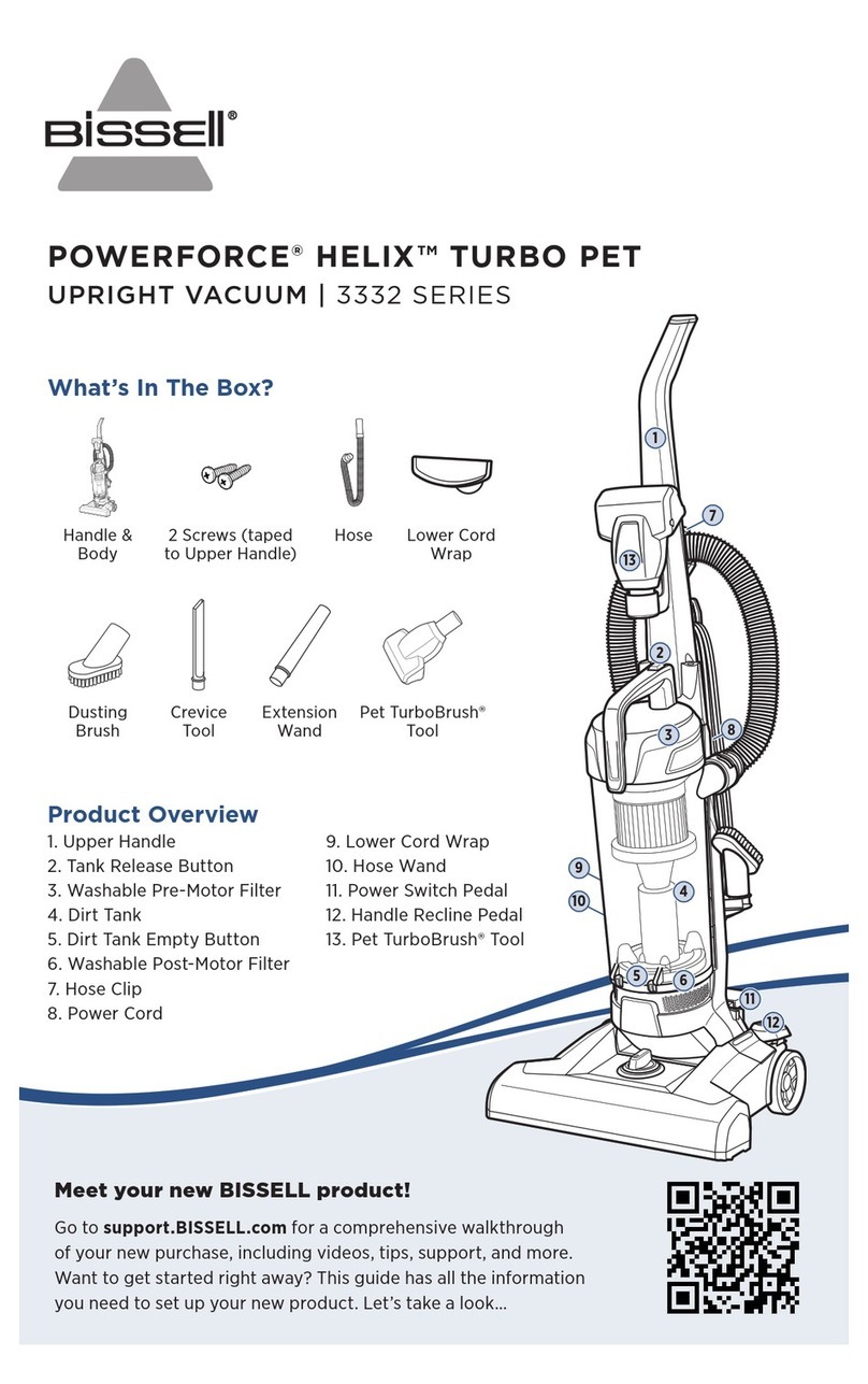 Bissell POWERFORCE HELIX TURBO PET manual
