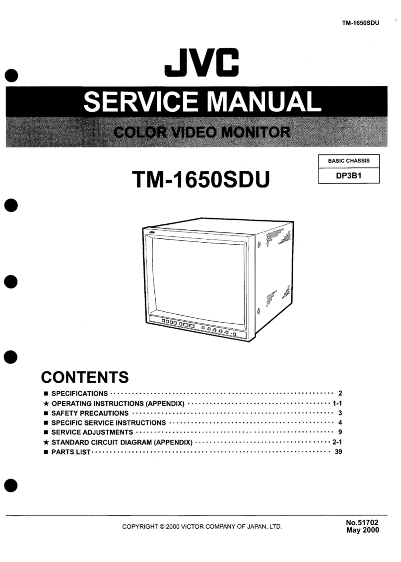 JVC TM-1650SDU - Color Monitor User manual