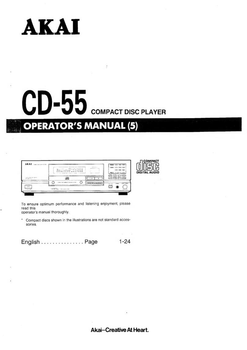 Akai CD-55 User manual