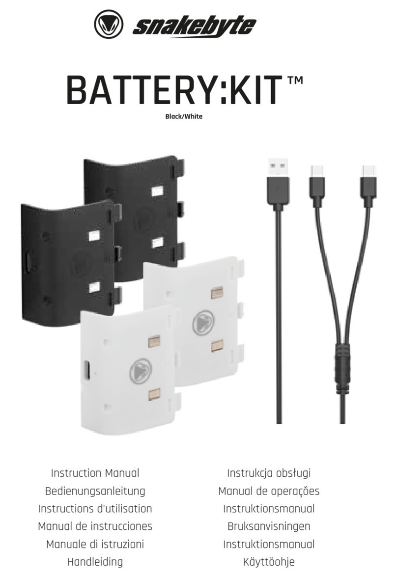 Snakebyte BATTERY:KIT instruction manual