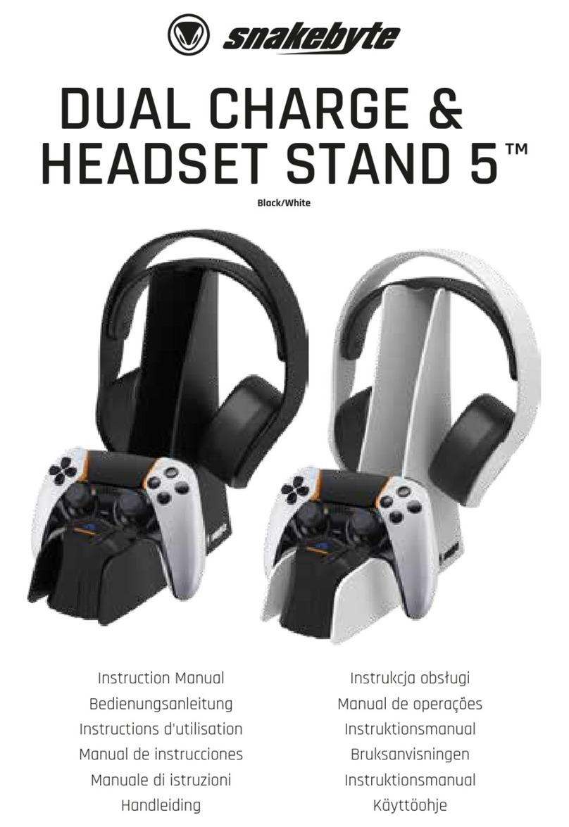 Snakebyte DUAL CHARGE & HEADSET STAND 5 instruction manual