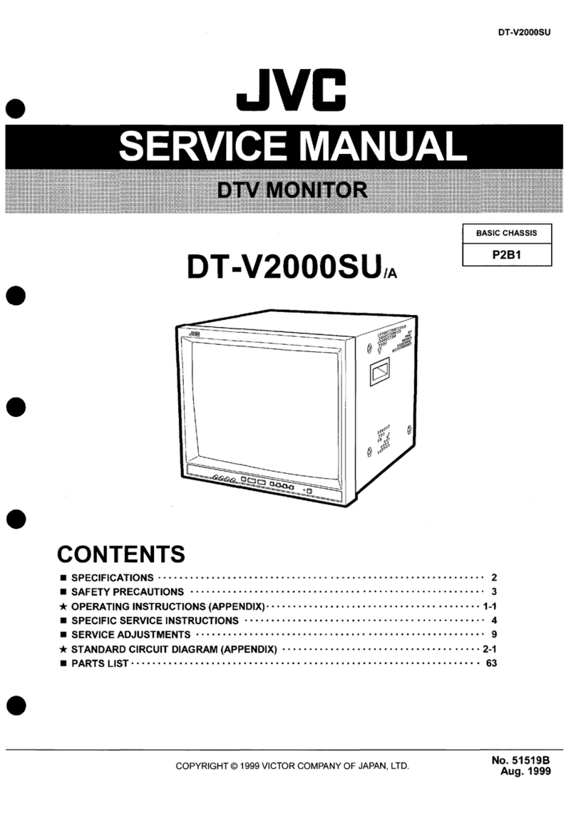 JVC DT-V2000SU - Dtv Monitor User manual