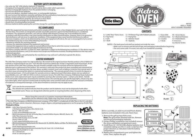 Little Tikes Retro Oven manual