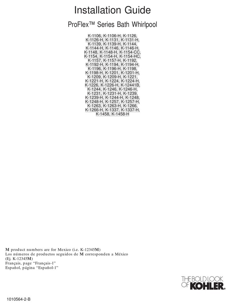 Kohler K-1106 User manual Kohler K-1106 User manual