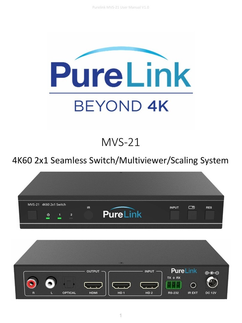 PureLink MVS-21 manual