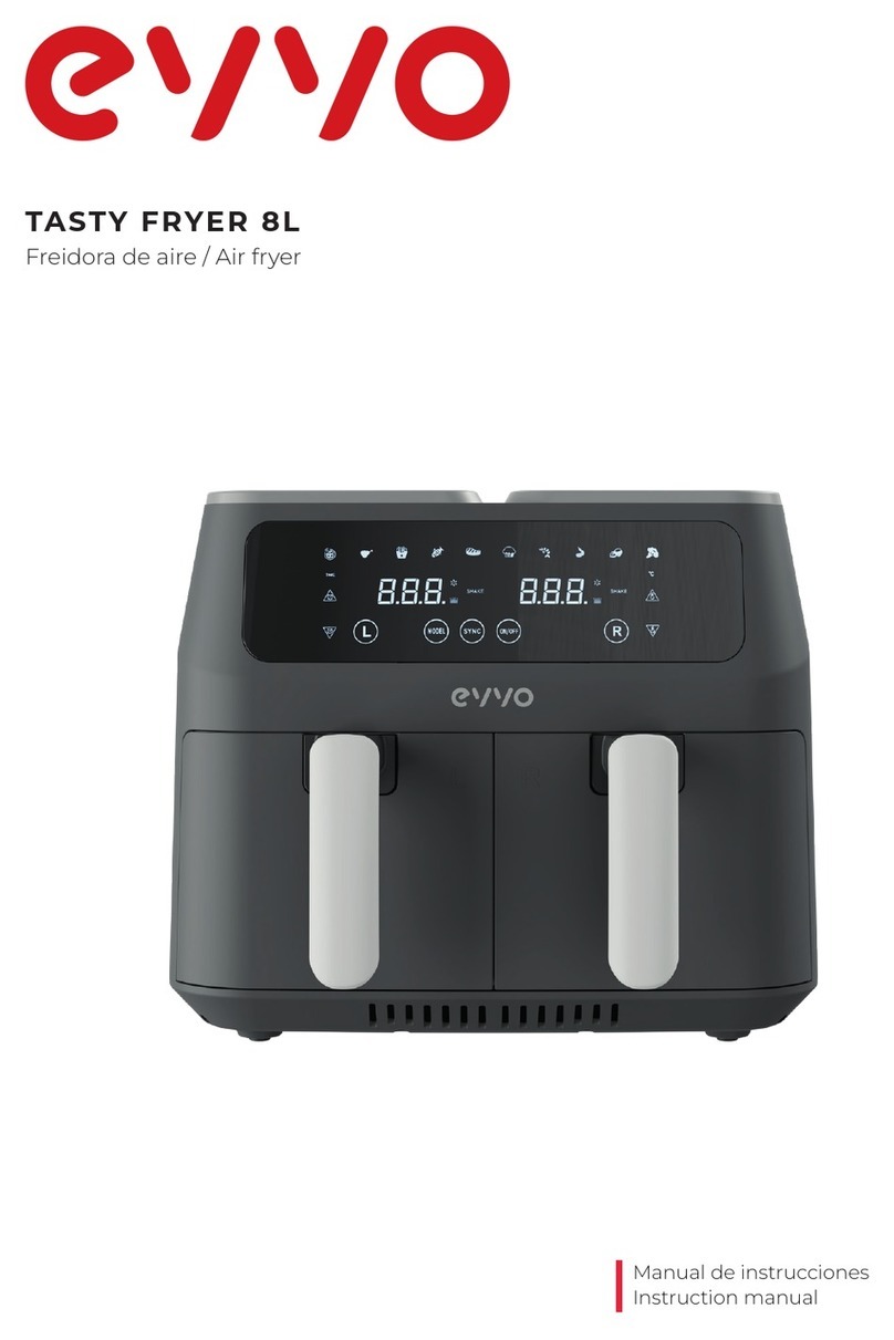 EVVO TASTY FRYER 8L instruction manual