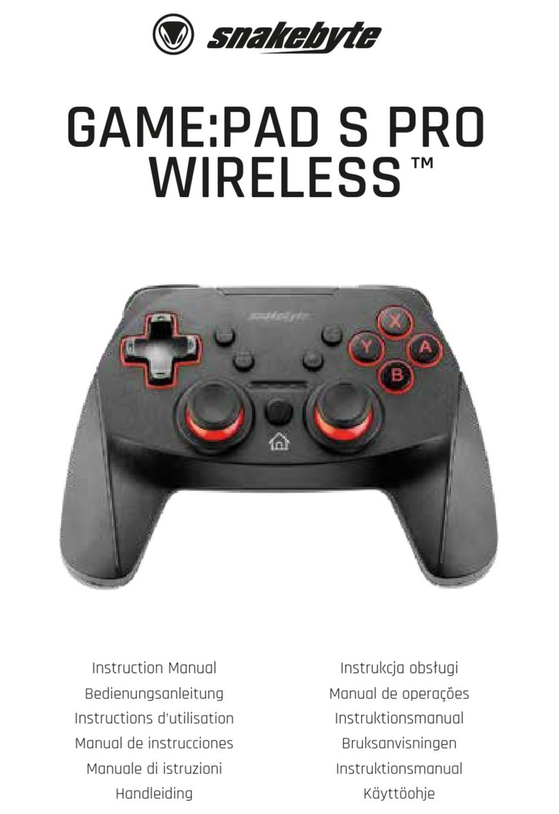 Snakebyte GAME:PAD S PRO WIRELESS User manual Snakebyte GAME:PAD S PRO WIRELESS User manual