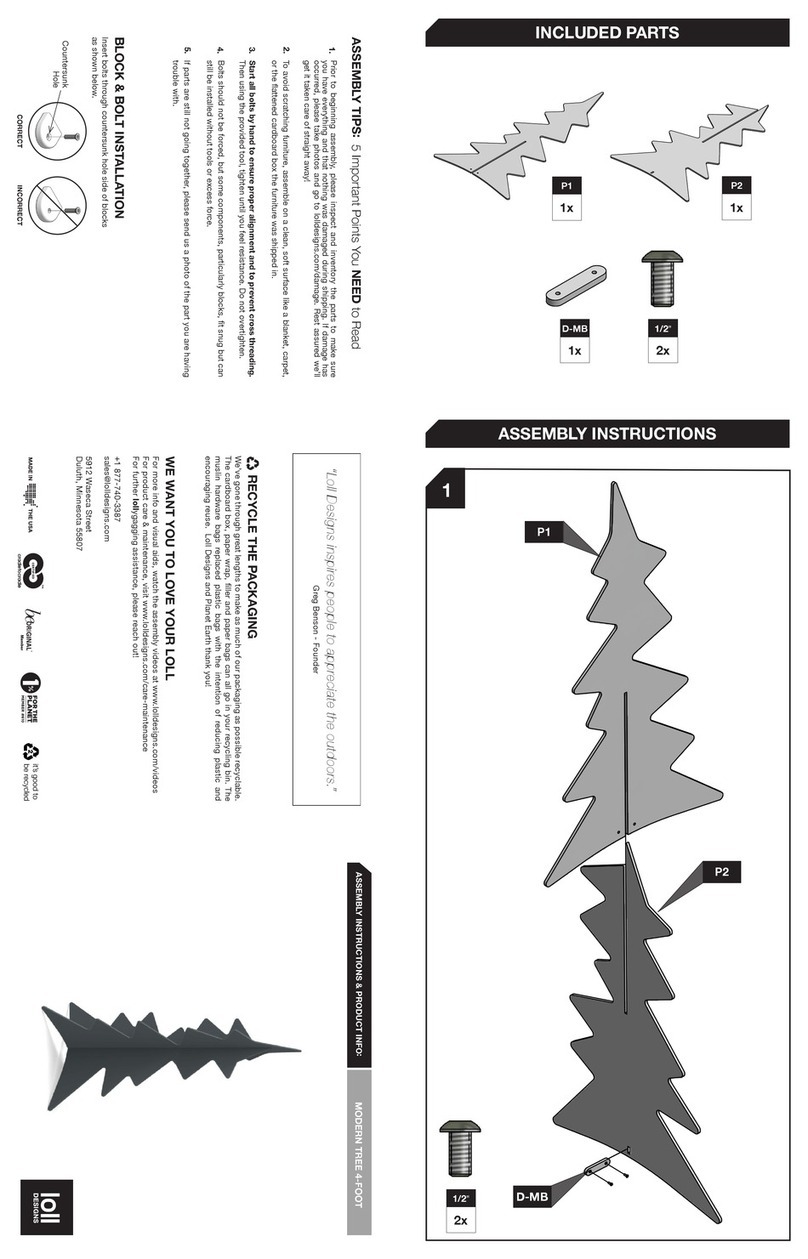Loll Designs MODERN TREE 4-FOOT User manual Loll Designs MODERN TREE 4-FOOT User manual