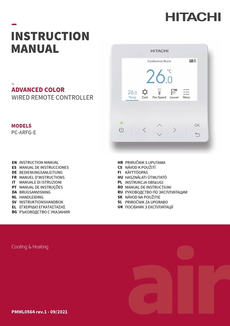 Hitachi PC-ARFG-E User manual