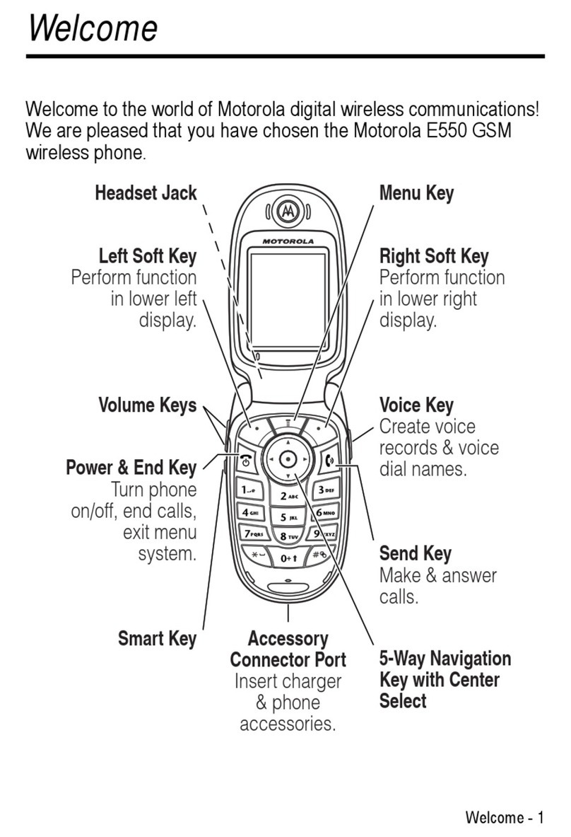 Motorola E550 User manual