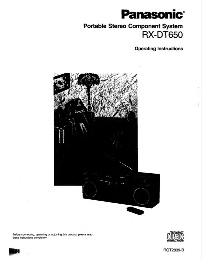 Panasonic RX-DT650 operating instructions