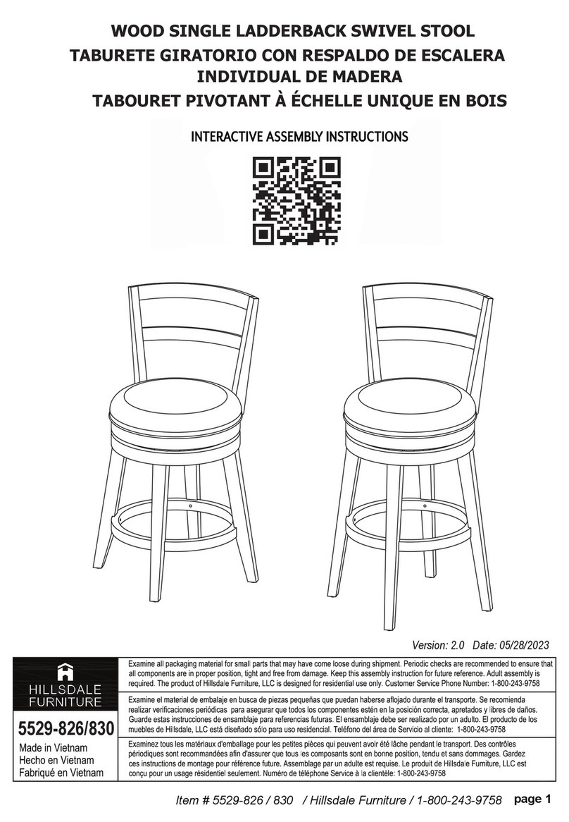Hillsdale Furniture 5529-826 Assembly instructions